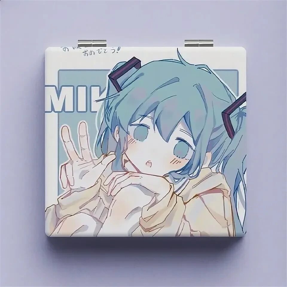 Купить Складное зеркало карманное Мику Хатсуне - Folding mirror Hatsune  Miku вариант 2 в аниме магазине 