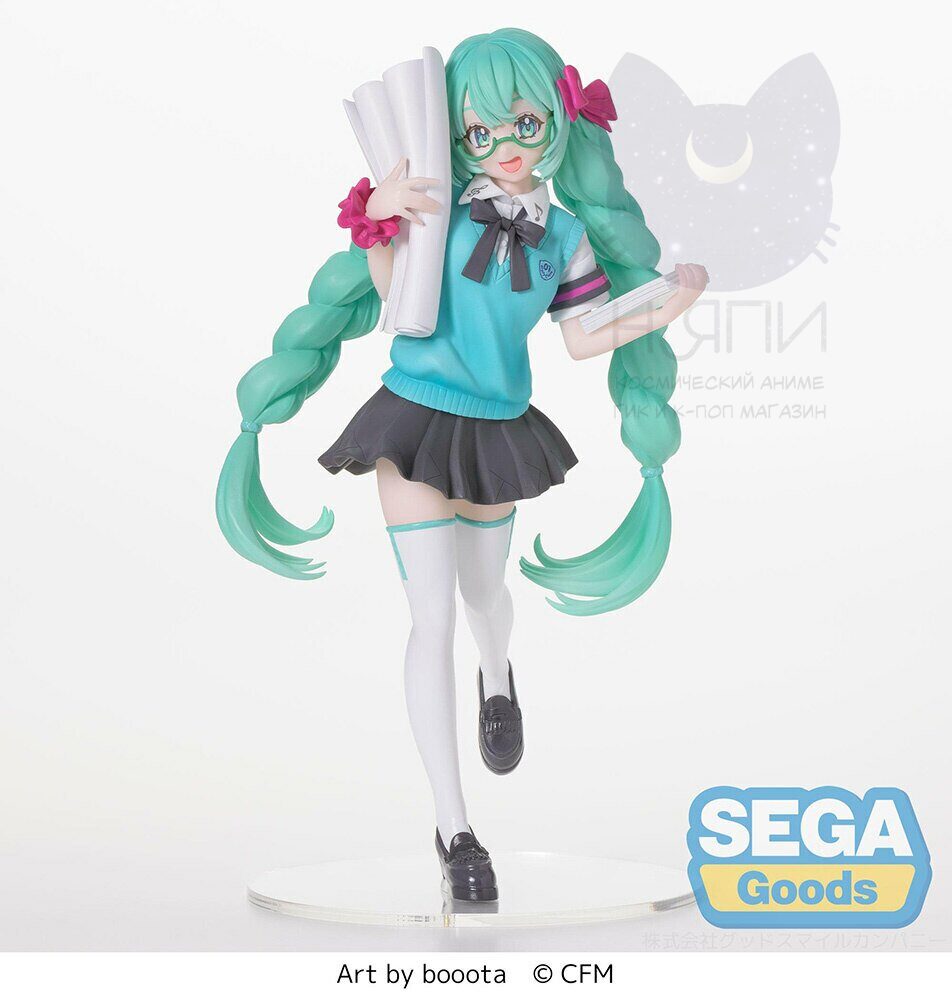 Аниме фигурка "Хатсуне Мику Вокалоид", оригинальная, 18см - Figure Luminasta Hatsune Miku 16th Anniversary Booota Ver.