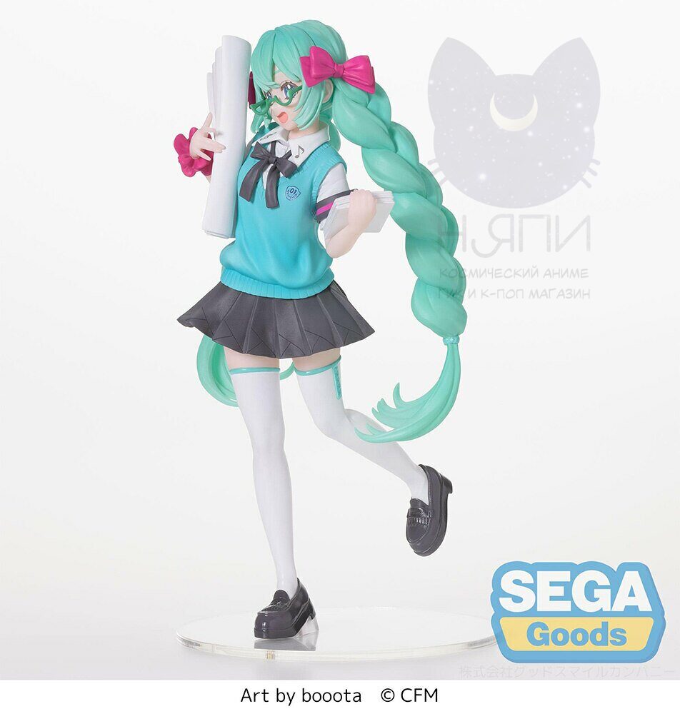 Аниме фигурка "Хатсуне Мику Вокалоид", оригинальная, 18см - Figure Luminasta Hatsune Miku 16th Anniversary Booota Ver.