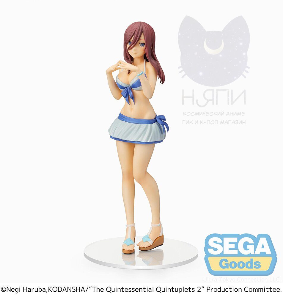 Аниме фигурки "Накано Мику Пять невест", оригинальная 14см - Figure Gotoubun no Hanayome The Quintessential Quintuplets Miku Nakano (Swimsuit Ver.)