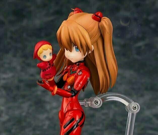 Фигурка фигма Аска из аниме "Евангелион" Бутлег / figure figma Asuka Evangelion, размер фигурки 11см