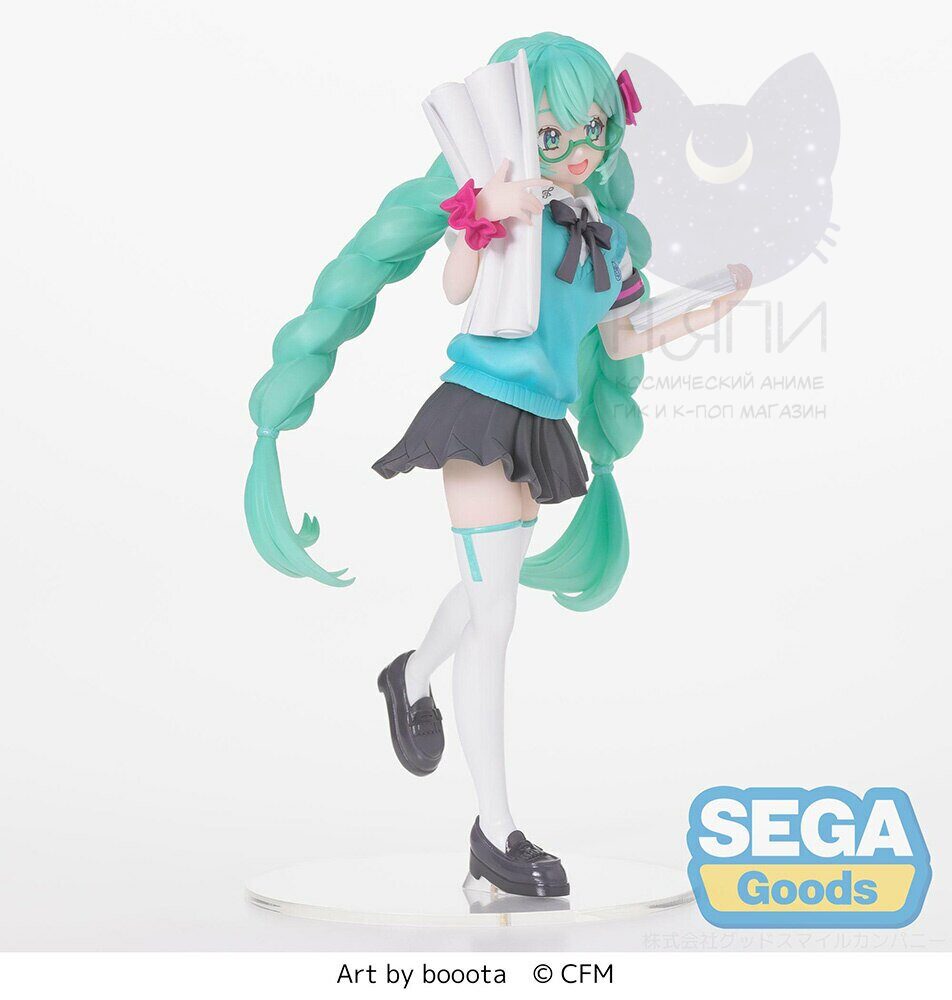 Аниме фигурка "Хатсуне Мику Вокалоид", оригинальная, 18см - Figure Luminasta Hatsune Miku 16th Anniversary Booota Ver.