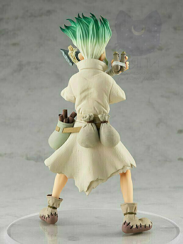 Аниме фигурка "Сенку Доктор Стоун", оригинальная, 17см / Figure POP UP PARADE Dr. STONE Senku Ishigami
