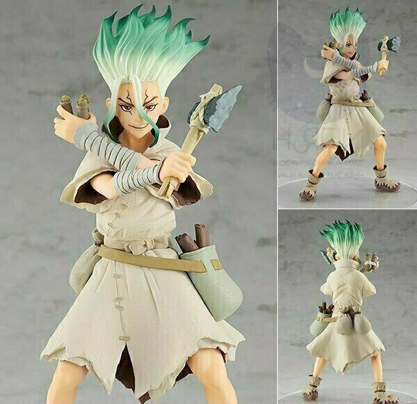 Аниме фигурка "Сенку Доктор Стоун", оригинальная, 17см / Figure POP UP PARADE Dr. STONE Senku Ishigami