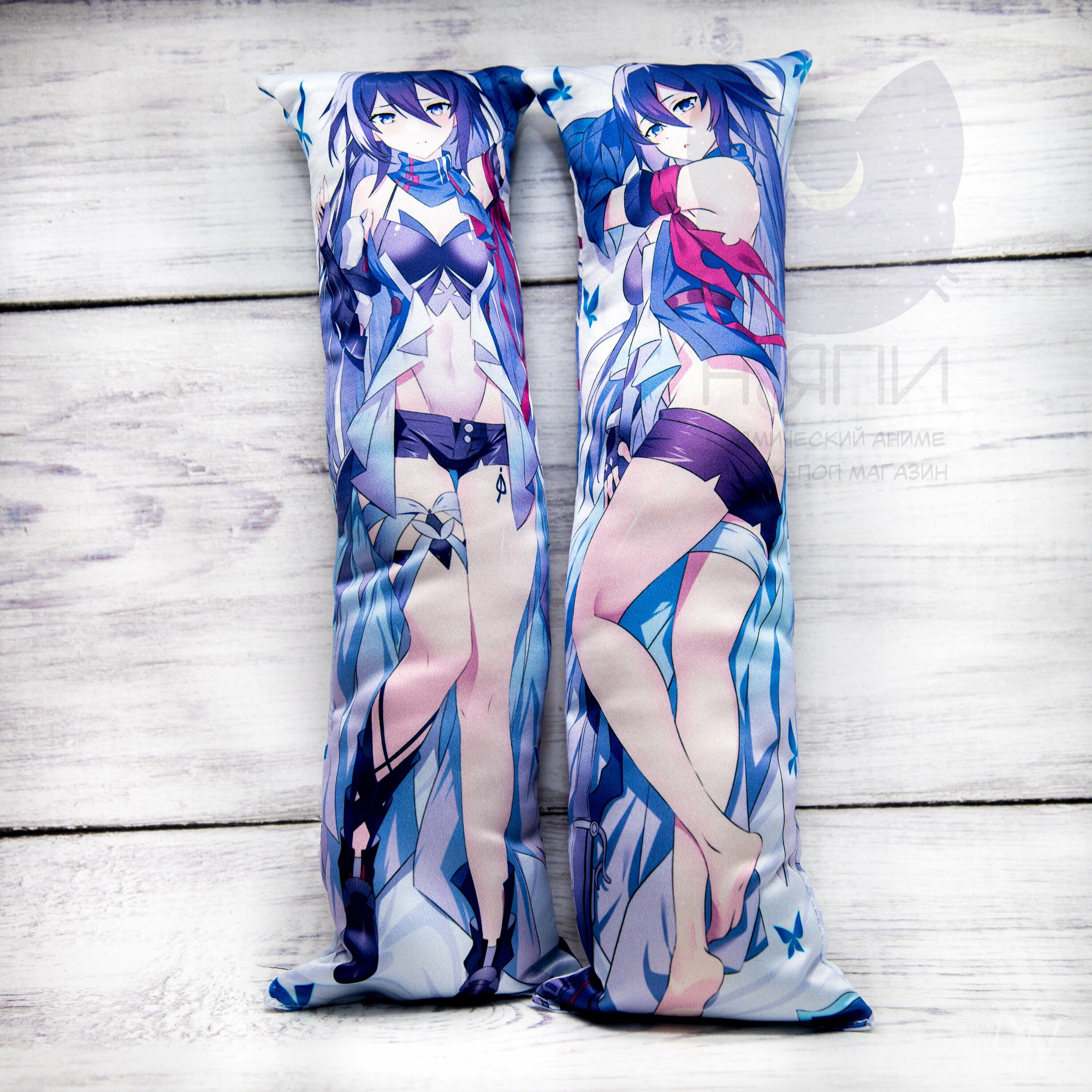 Подушка-дакимакура Батон по игре "Хонкай Стар Рейл Зеле" - Dakimakura Honkai: Star Rail Seele, 40х13см вариант 1