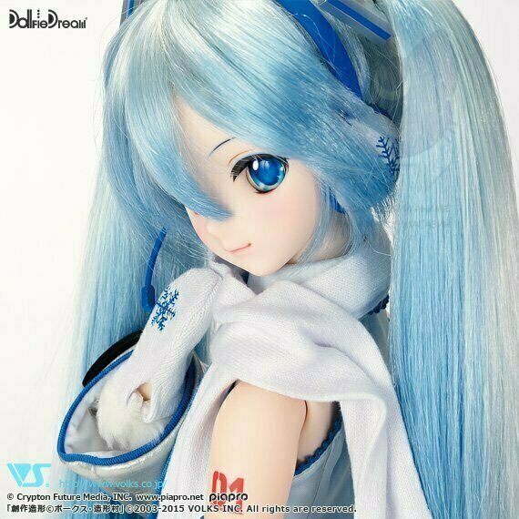 Аниме кукла-фигурка "Хатсуне Мику снежная Вокалоид" Бутлег, 60см / Figure Doll Hatsune Miku Vocaloid