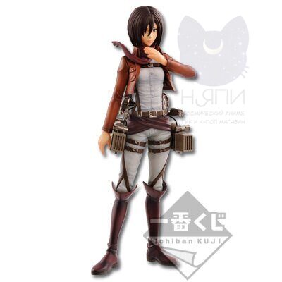 Аниме фигурка "Атака Титанов Микаса", оригинальная, 19см - figure Attack on Titan Mikasa Ichiban Kuji Kuji Dakkan Sakusen